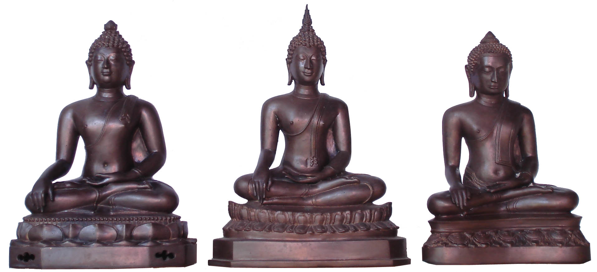 Ancient Periodic Buddhist Sculpture Chiang Saen, U Tong and Sukhothai