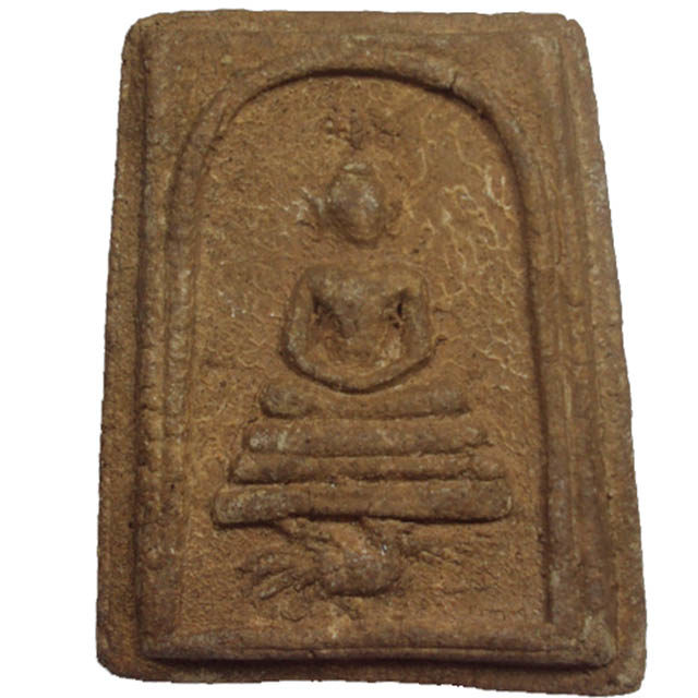 Pra Somdej Khee Gai Buddha Riding a Cockerel amulet in Nuea Wan