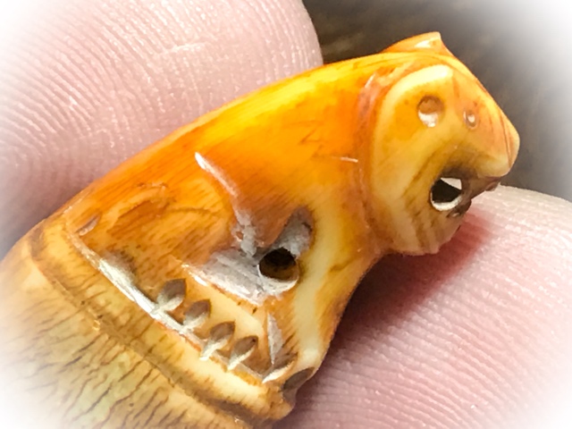 Carved Tooth Tiger Amulet for Protection LP Parn (2)
