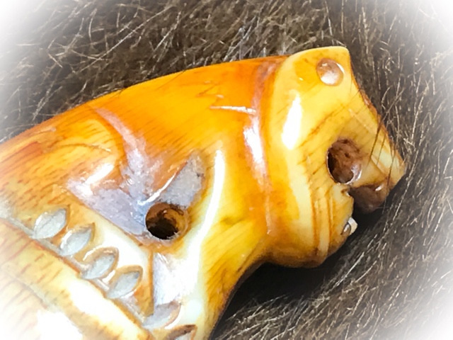 Carved Tooth Tiger Amulet for Protection LP Parn (27)