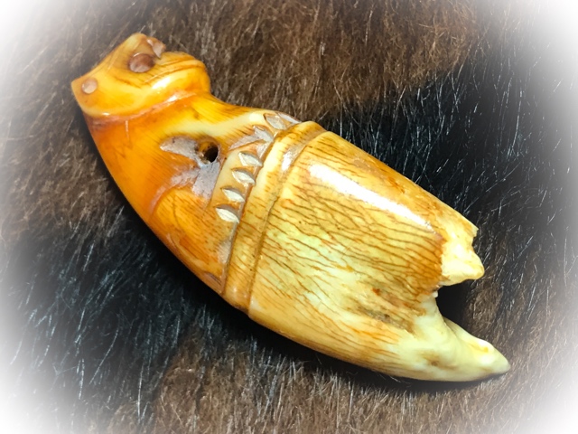 Carved Tooth Tiger Amulet for Protection LP Parn (7)