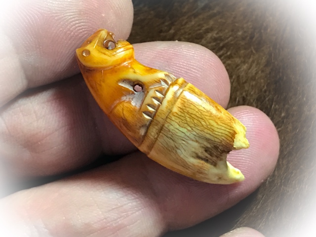 Carved Tooth Tiger Amulet for Protection LP Parn (8)