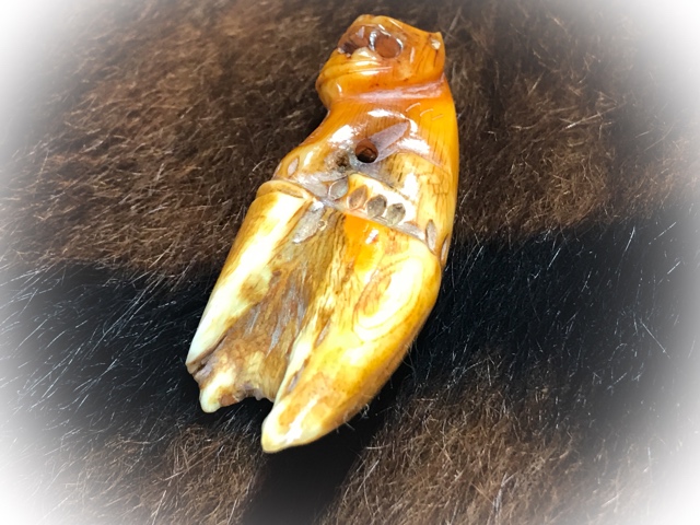 Carved Tooth Tiger Amulet for Protection LP Parn (9)
